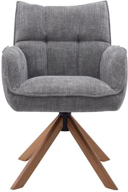 Giga Living Eetkamerstoel Marilla Antraciet Eikenhout 59x65x86cm Set van 2 - Foto 2