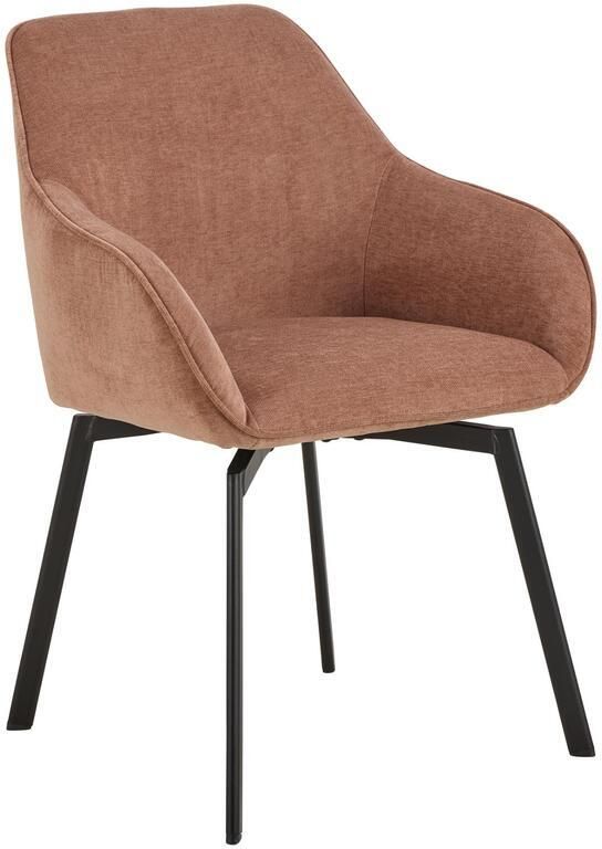 Giga Living Eetkamerstoel Bruin Stof Zithoogte 47cm Klaasje Set van 2