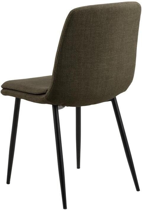 Giga Living Eetkamerstoel Groen Stof Zithoogte 48cm Becky Set van 4