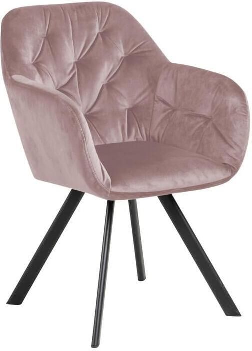 Giga Living Eetkamerstoel Lida Roze Stof Zithoogte 47 5cm - Foto 3