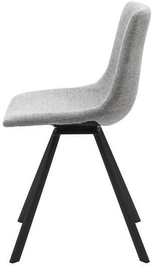 Giga Meubel Giga Living Eetkamerstoel Stof Lichtgrijs 47x47x80cm Yukon - Foto 2