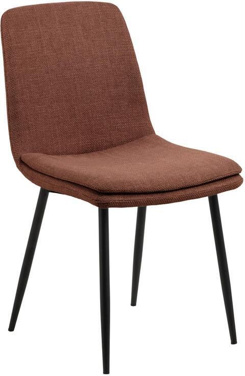 Giga Living Eetkamerstoel Terracotta Stof Zithoogte 48cm Becky Set van 4