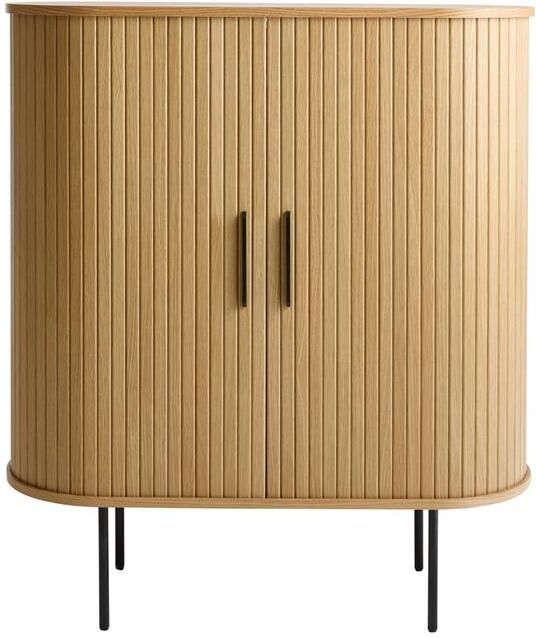 Giga Living Kast Eikenhout Incl Glazenrek 118cm Nola - Foto 2