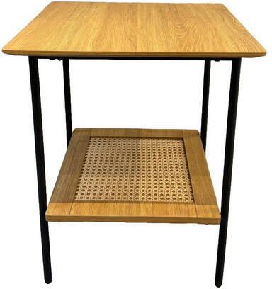 Giga Living Nachtkastje Naturel 45x45x55cm Pensacola - Foto 2