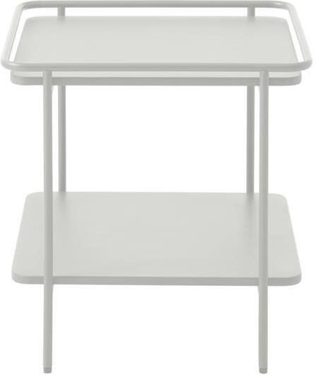 Giga Living Nachtkastje Wit Metaal 45x45x44 3cm Yuba - Foto 2
