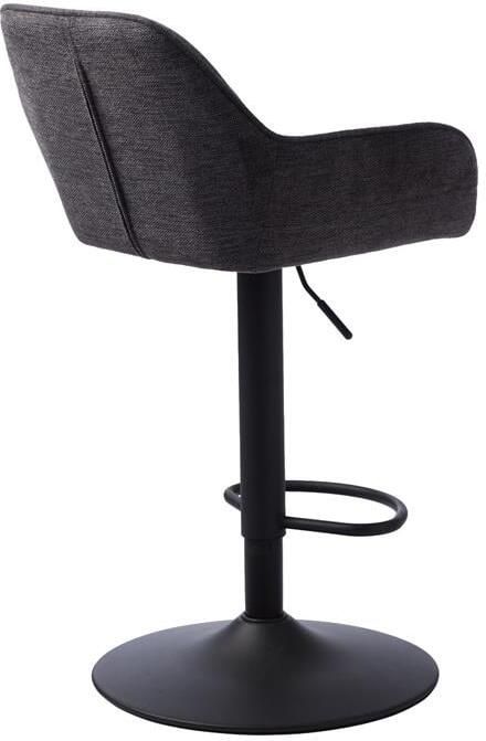 Giga Meubel Giga Living Barkruk Donkergrijs Draaibaar 50x50x89-104cm Nolan Stribe - Foto 3