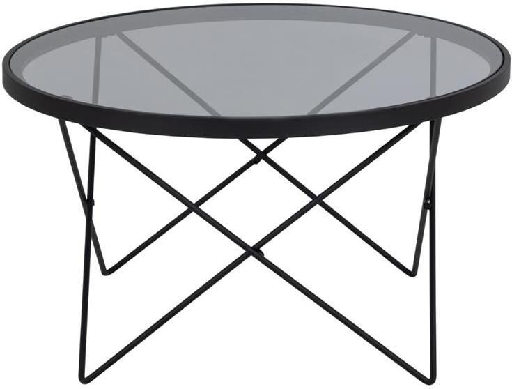 Emob Ronde koffietafel Cuxton: fumé glas draadvoet Ø80x45cm - Foto 3