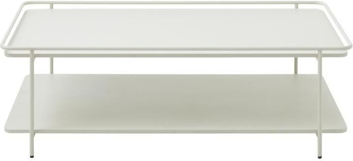 Giga Living Salontafel Yuba Wit Metaal 110x55x34 3cm - Foto 2