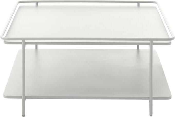 Giga Living Salontafel Wit Metaal 75x75x34 3cm Yuba - Foto 2