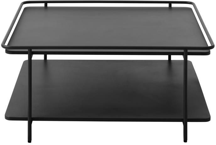 Giga Living Salontafel Zwart Metaal 75x75x34 3cm Yuba - Foto 2
