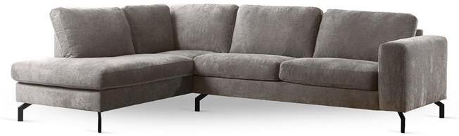 Giga Meubel Hoekbank 3-Zits Vierkant Stof Champagne Links 262x206x84cm - Foto 2