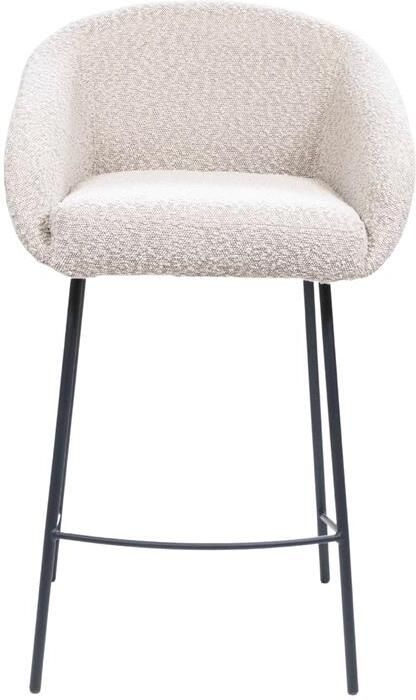 Giga Meubel Barstoel Taupe Stof Metaal 52x42x88cm Barstoel Lova 52x42x88cm - Foto 3