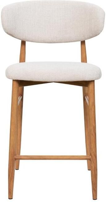 Giga Meubel Barstoel Beige|Naturel Zithoogte 65cm Alexia Set van 2