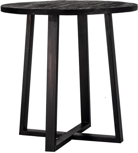 Giga Meubel Bartafel Zwart Rond Mangohout 110x110x110cm Bartafel Lowie - Foto 2