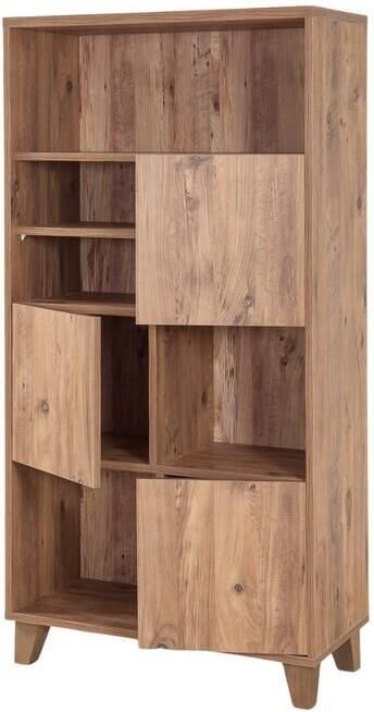 Dimehouse Boekenkast Marina Flora Atlantisch Dennenhout Melamine 80x155x36 cm - Foto 2