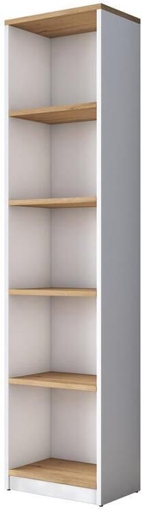 Giga Meubel Boekenkast Wit|Walnoot Hout 40x25x161 8cm Hatipler - Foto 2
