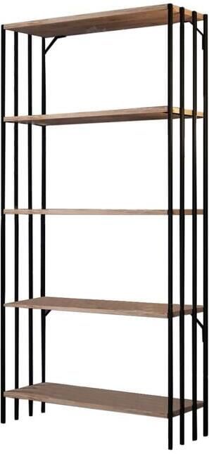 Arabic House Boekenkast Verona Melamine Metaal Zwart Naturel - Foto 2