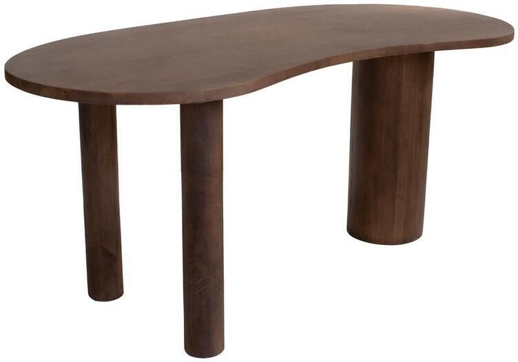 Giga Meubel Bureau Donkerbruin Mangohout 160x70x75cm Livana