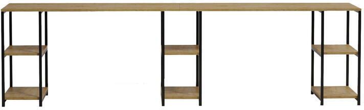 Bureau Eikenhout Groot Formaat 60x270x73 cm Ideaal voor Thuiswerken - Foto 5