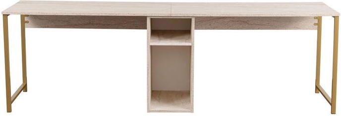Giga Meubel Bureau Travertinlook 240x60x74cm Twin - Foto 3