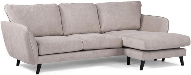 Giga Meubel Chaise Longue Bank Beige Zwart 3-Zits Rechts Orinoco - Foto 2