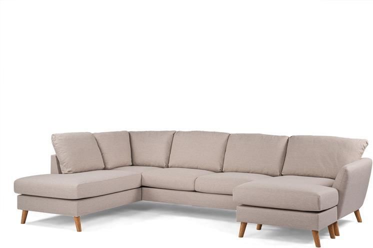 Giga Meubel Chaise Longue Bank Beige Eikenhout 3-Zits Links 310cm Inari - Foto 2