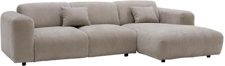 Giga Meubel Chaise Longue Bank Beige Ottomane Rechts Dijon