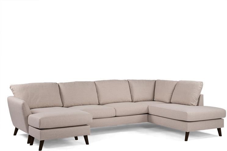 Giga Meubel Chaise Longue Bank Beige Zwart 3-Zits Rechts 310cm Inari - Foto 2