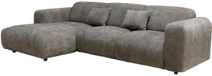 Giga Meubel Chaise Longue Bank Taupe Ottomane Links Dijon