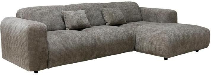 Giga Meubel Chaise Longue Bank Taupe Ottomane Rechts Dijon