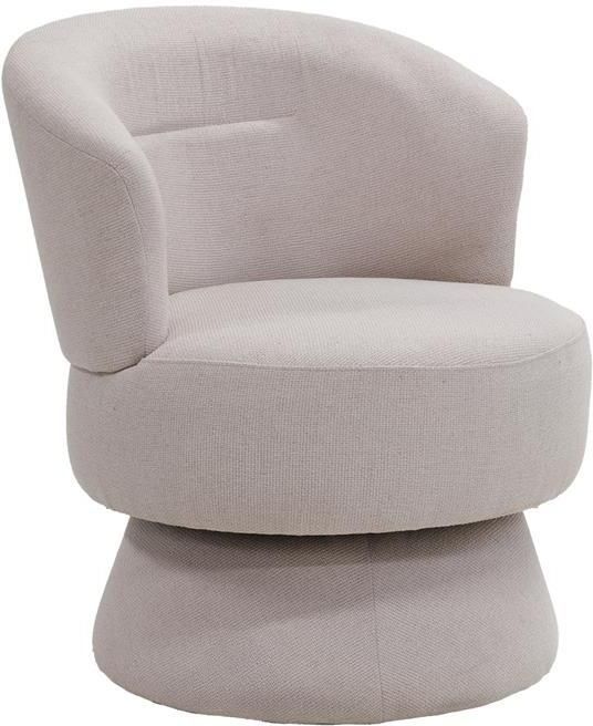Giga Meubel Draaifauteuil Beige Stof Zithoogte 45cm Moïse - Foto 2