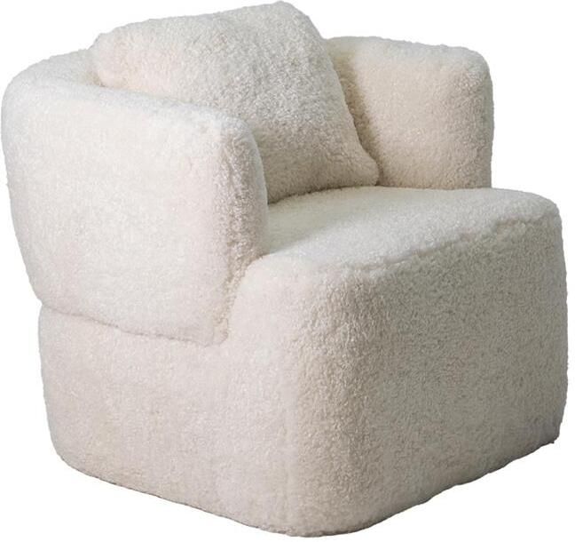 Giga Meubel Draaifauteuil Beige Fluffy Zithoogte 43cm Ollie - Foto 2