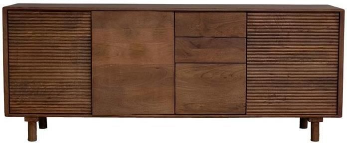 Giga Meubel Dressoir Carlien 200x40x80cm Naturel Mangohout - Foto 2