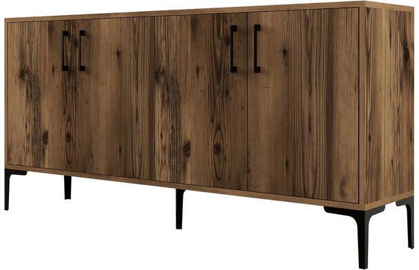 Giga Meubel Dressoir Walnoot Hout 160x35x78cm Kiev - Foto 2