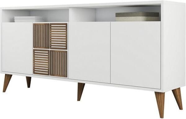 Giga Meubel Dressoir Wit Hout 160x35x78cm Milan