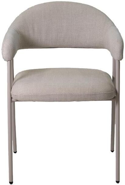Giga Meubel Eetkamerstoel Beige Stof Textiel Zithoogte 47cm Linde - Foto 4