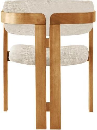 Giga Meubel Eetkamerstoel Naturel Lichtgrijs|Linnen Cozy