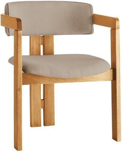 Giga Meubel Eetkamerstoel Naturel Taupe|Linnen Cozy