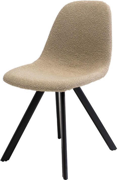 Giga Meubel Eetkamerstoel Taupe Bouclé Zithoogte 47cm King Set van 2 - Foto 2