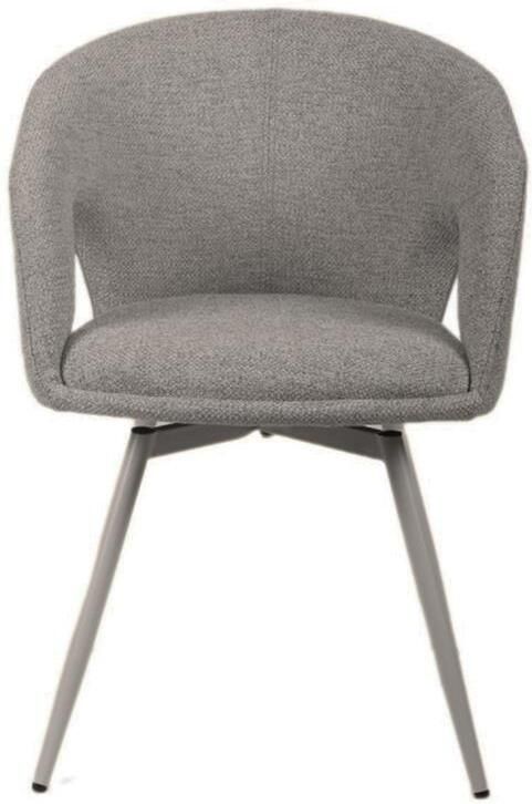 Giga Meubel Eetkamerstoel Nina Taupe Stof Draaibaar Set van 2 - Foto 2