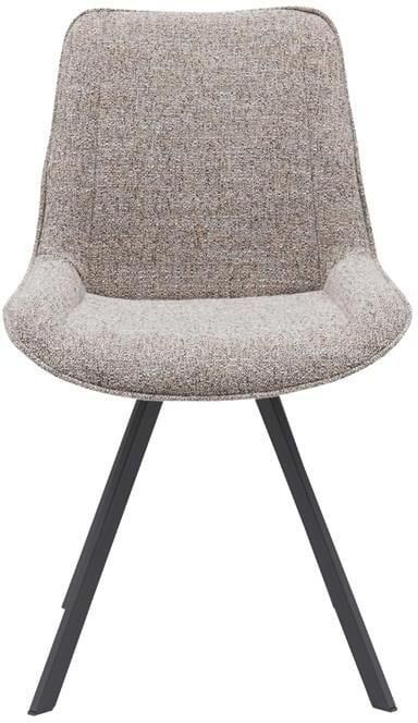 Giga Meubel Eetkamerstoel Mika Taupe Stof 60x53x86cm Set van 2 - Foto 2