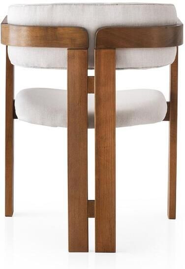 Arabic House Asir Stoel Crème & Walnoot 58 x 76 x 49 - Foto 2