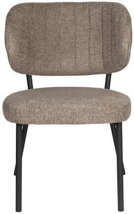 Giga Meubel Eetkamerstoel Bruin Stof Zithoogte 48cm 64x56x64cm - Foto 2