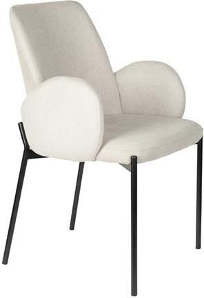 Giga Meubel Eetkamerstoel Stof Taupe Zithoogte 48 5cm 60x57 5x85cm Set van 2 - Foto 2