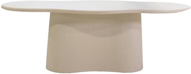 Giga Meubel Eettafel Organisch 220cm Beige Betonlook Mat Gelakt - Foto 3