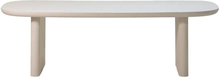 Giga Meubel Eettafel Maya Deens Ovaal Beige Betonlook 300x100x75cm - Foto 3