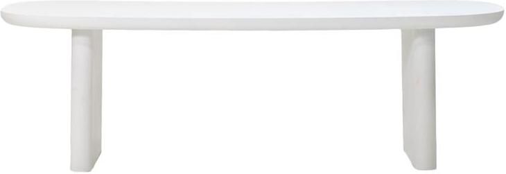 Giga Meubel Eettafel Maya Deens Ovaal 200cm Wit Betonlook - Foto 2