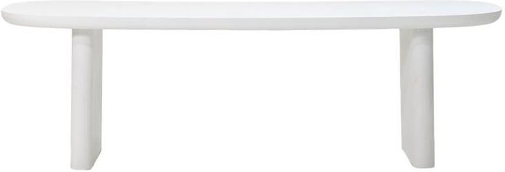 Giga Meubel Eettafel Maya Deens Ovaal Wit Eco Composiet 300cm - Foto 2