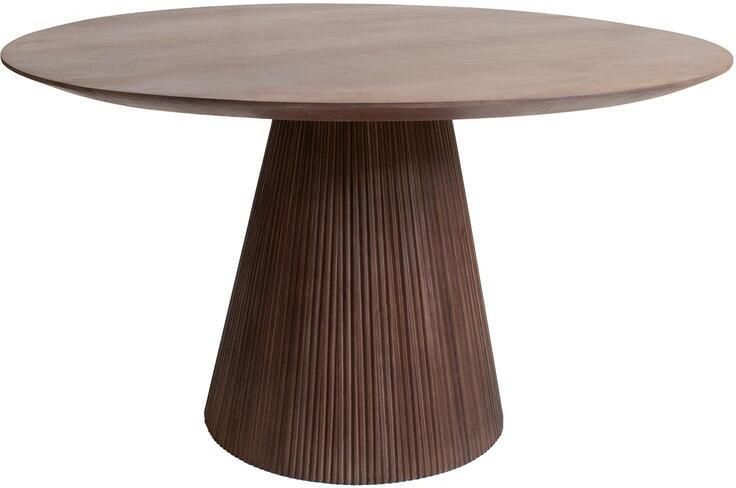 Giga Meubel Eettafel Donkerbruin Mangohout 130x130x76cm Salvador