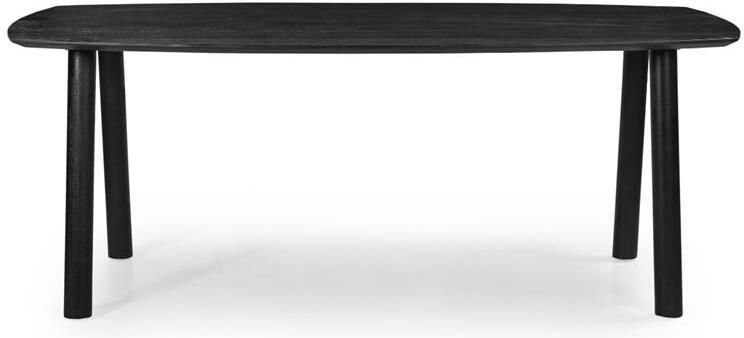 Giga Meubel Eettafel Deens Ovaal 200cm Zwart Mangohout 6-8 Personen Leone - Foto 4